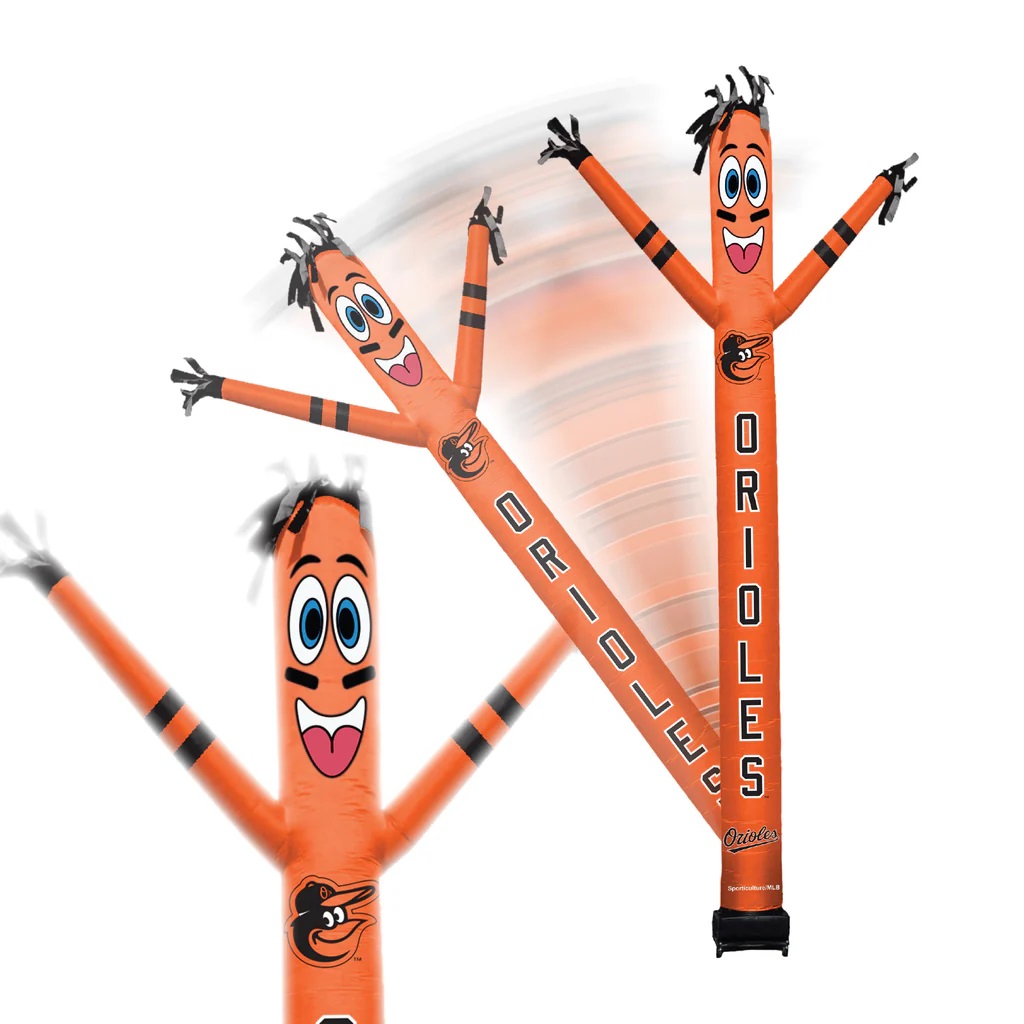 4033142395 8 ft. Baltimore Orioles Inflatable Crazy Sports Fan