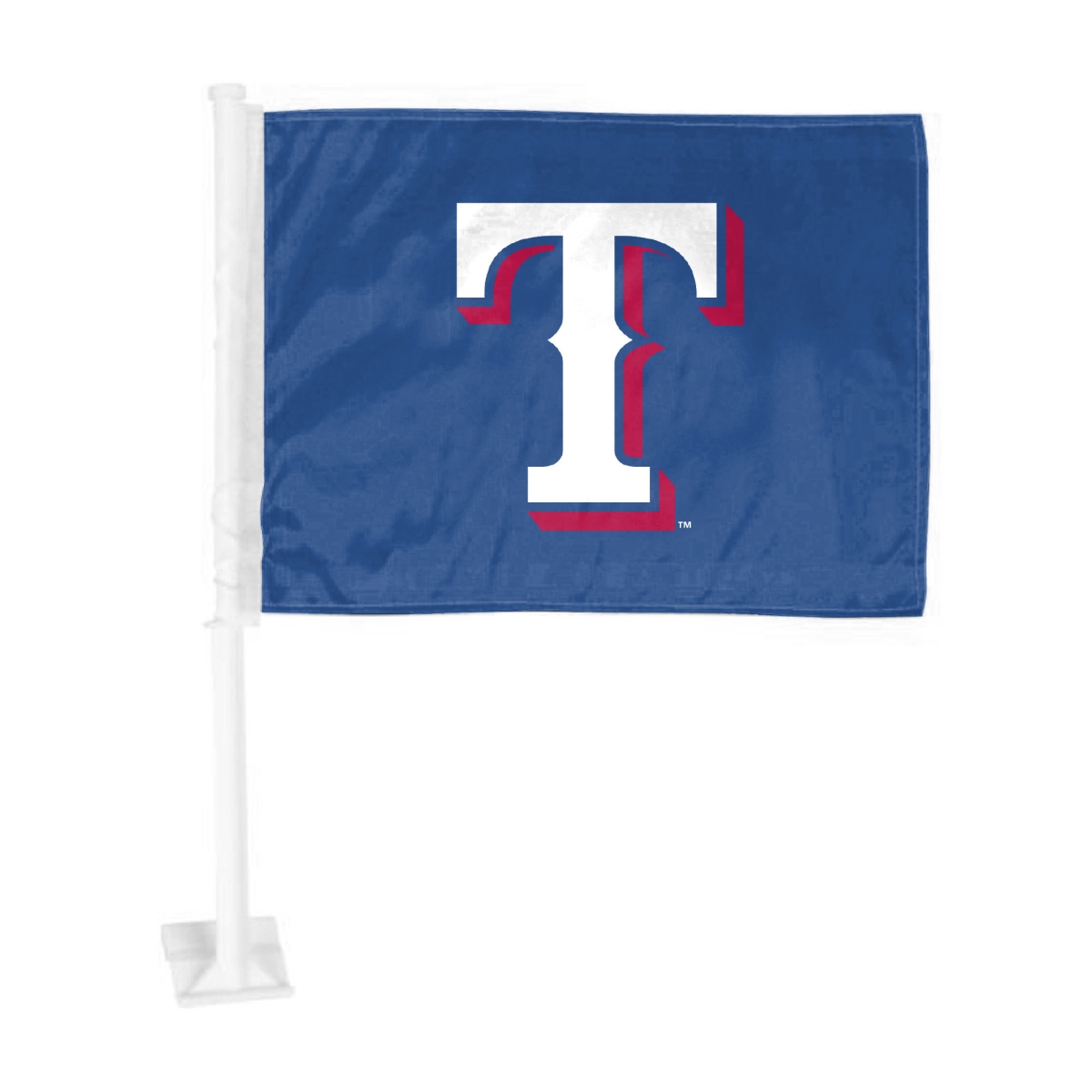 4039121396 Texas Rangers Flag Car Primary Logo