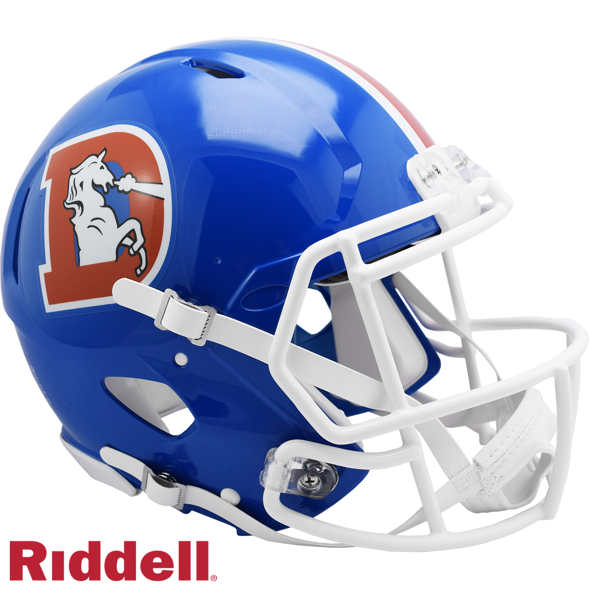 9585531068 Denver Broncos  Authentic Full Size Speed Style 1975-1996 T&B Helmet