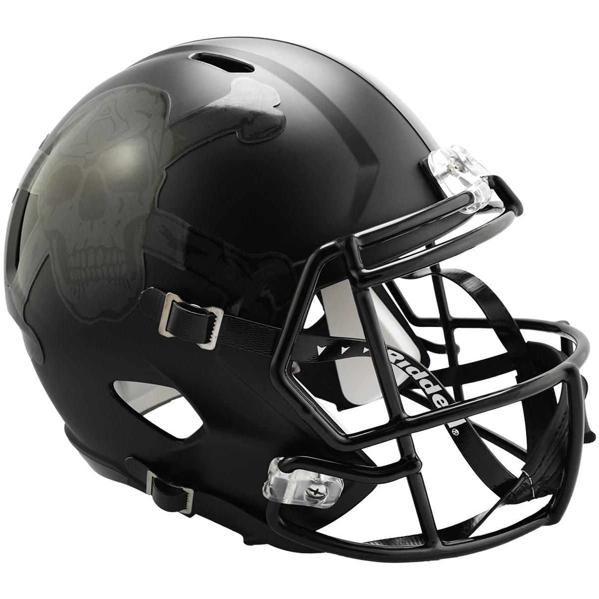 9585590465 Army Black Knights Helmet -  Replica Mini Speed Style Skull & Crossbones