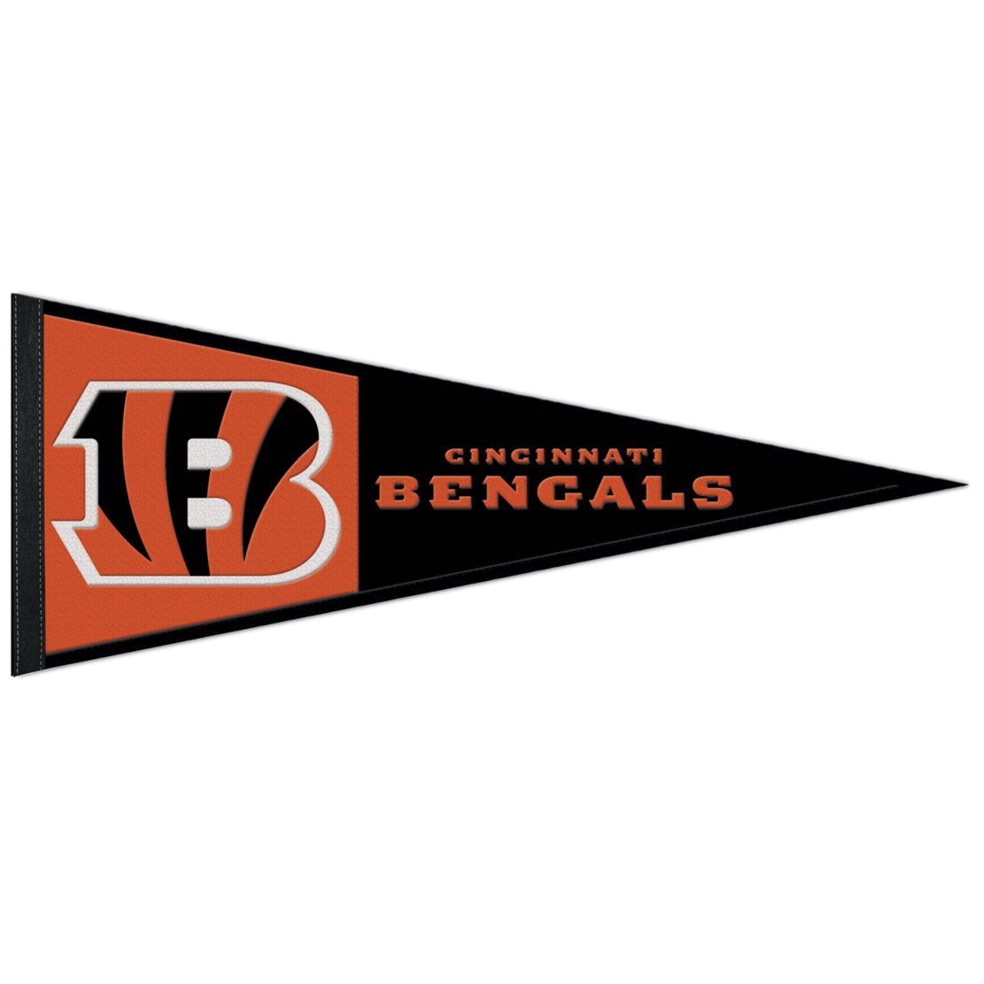 WinCraft Cincinnati Bengals 13" x 32" Wool Primary Logo Pennant