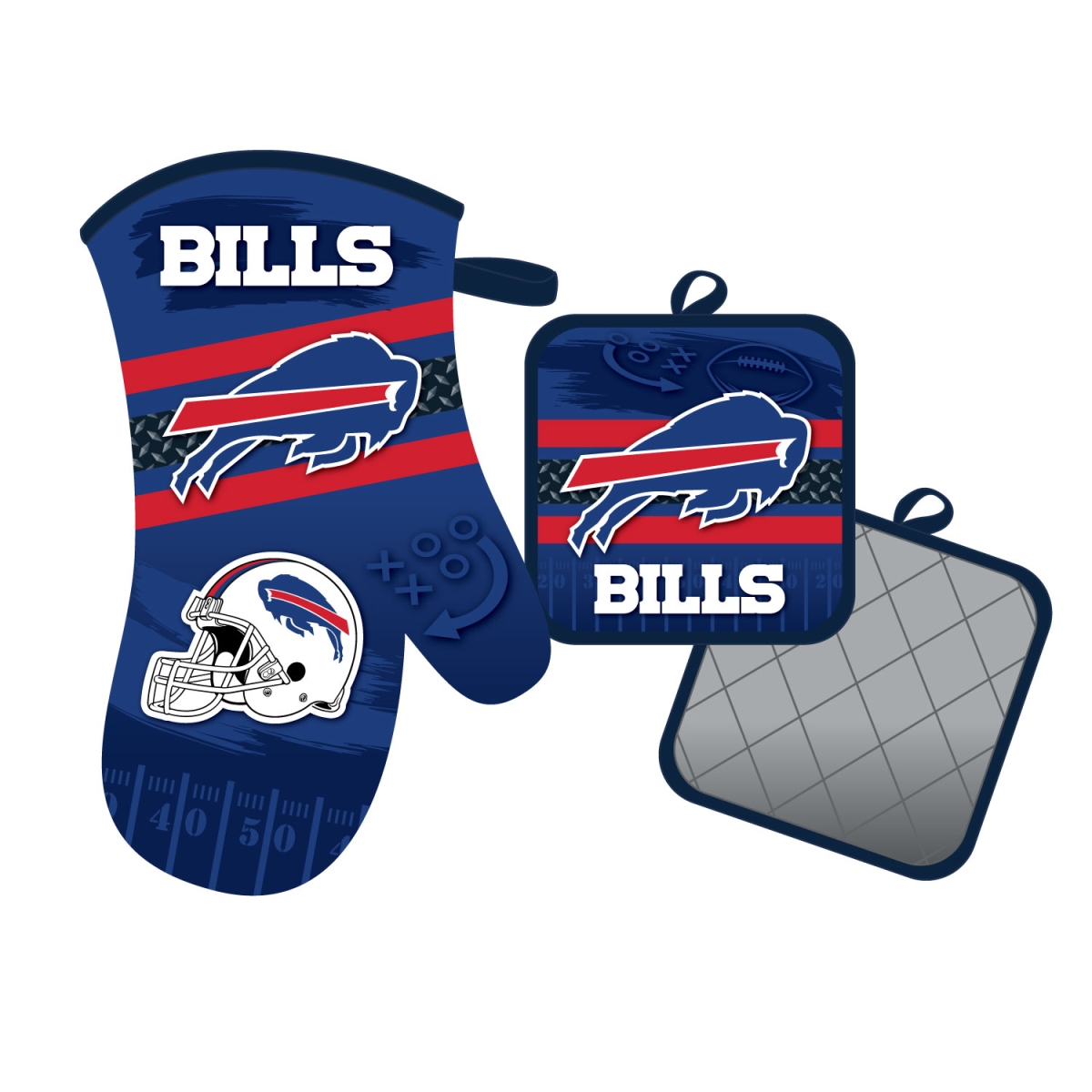 Mojo Licensing 9468800606 Buffalo Bills Oven Mitt & Pot Holder Set