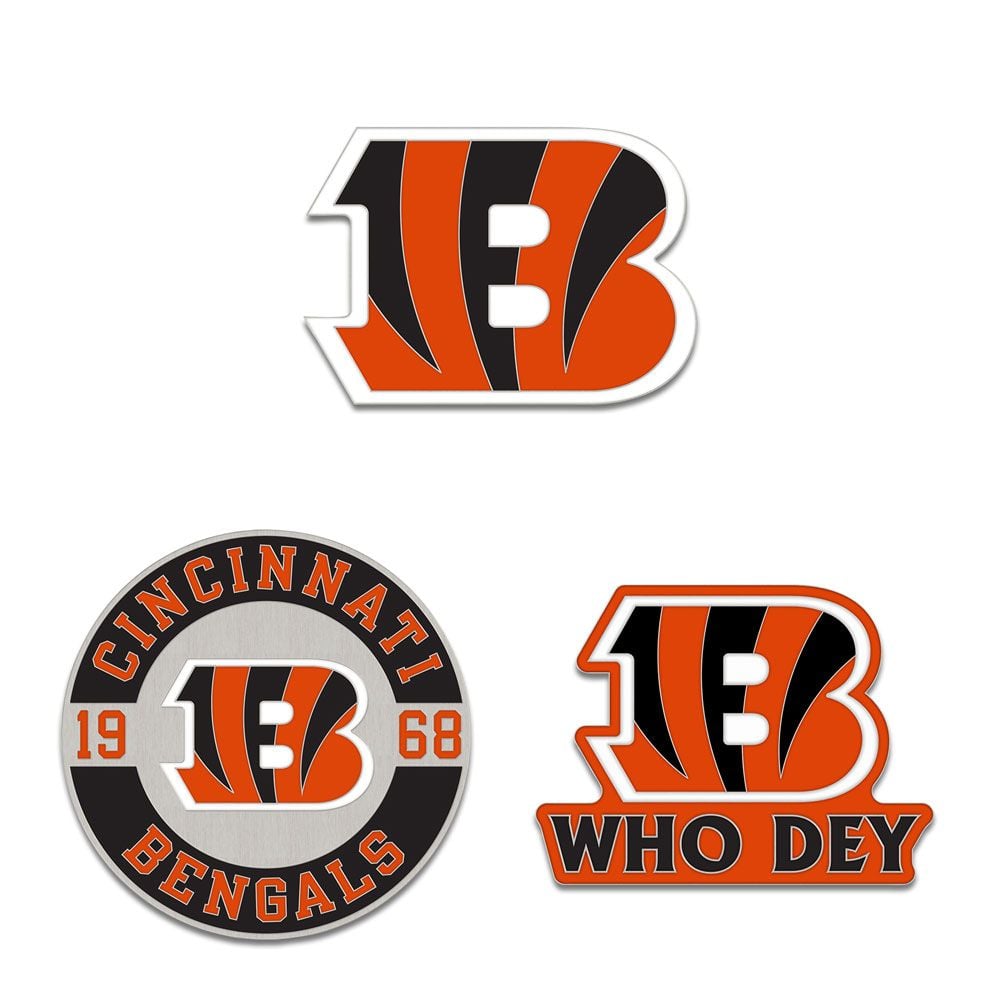 9416676658 Cincinnati Bengals Enamel Pin Set - 3 Piece