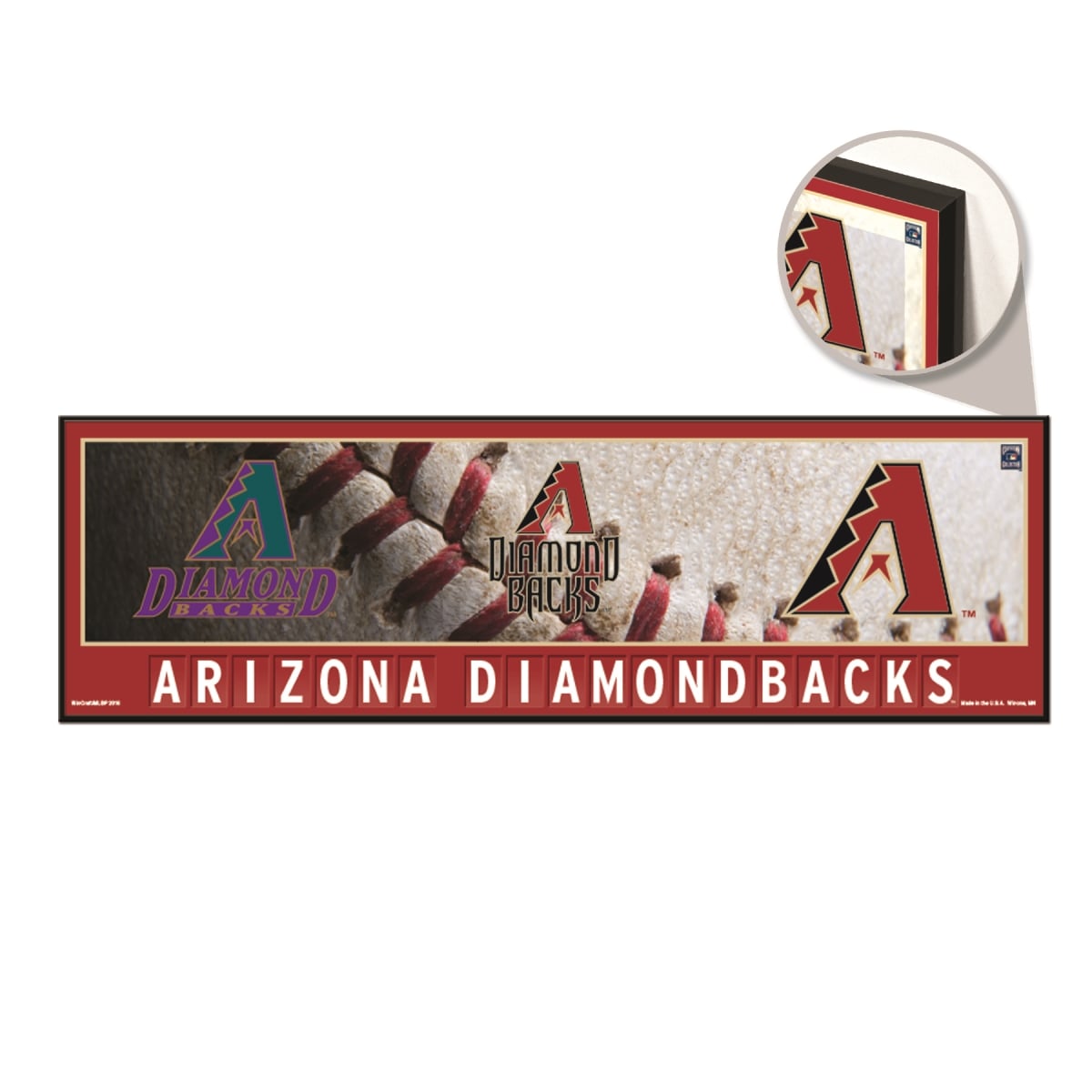 3208549030 9 x 30 in. Arizona Diamondbacks Wood Evolution Sign