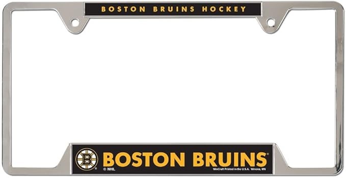 3208573669 Boston Bruins License Plate Frame - Metal