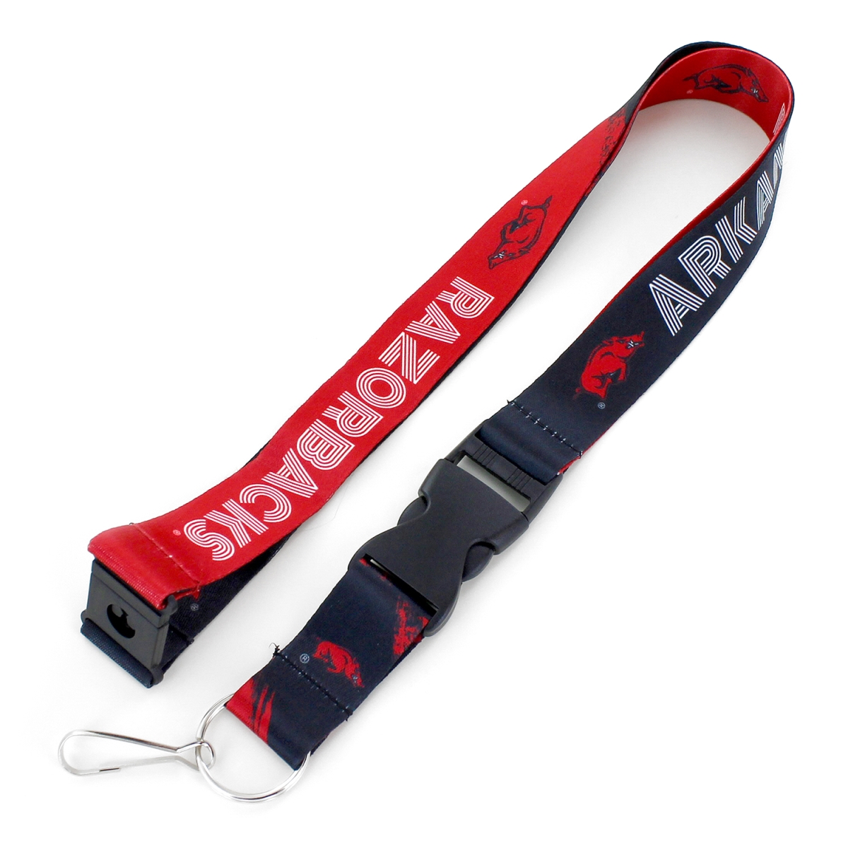 Aminco 6326408734 Arkansas Razorbacks Lanyard - Crossfade Design