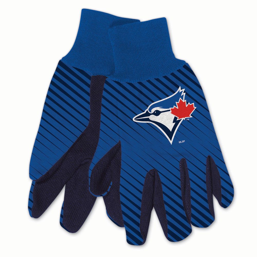 9960694086 Toronto Blue Jays Gloves - Two Tone Style Adult Size