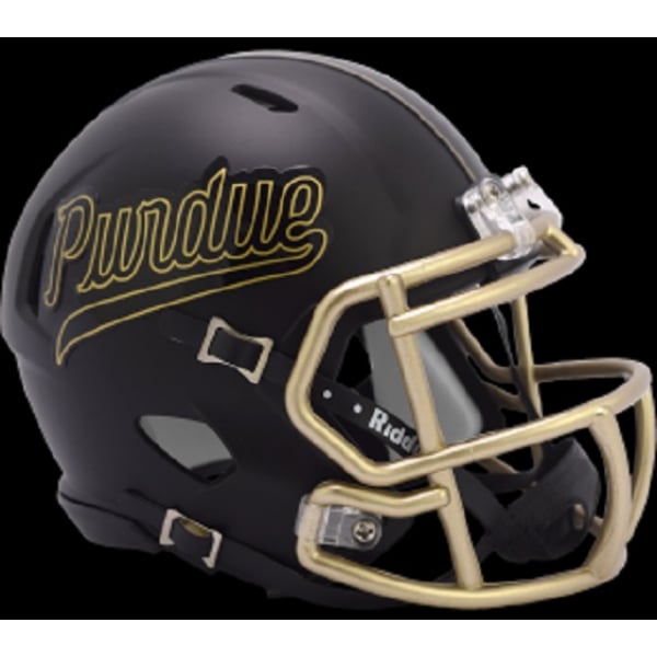 9585590437 Purdue Boilermakers Helmet -  Replica Mini Speed Style Script Design