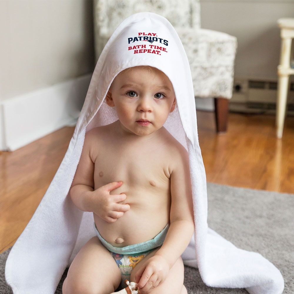 9960628726 New England Patriots Hooded Baby Towel All Pro