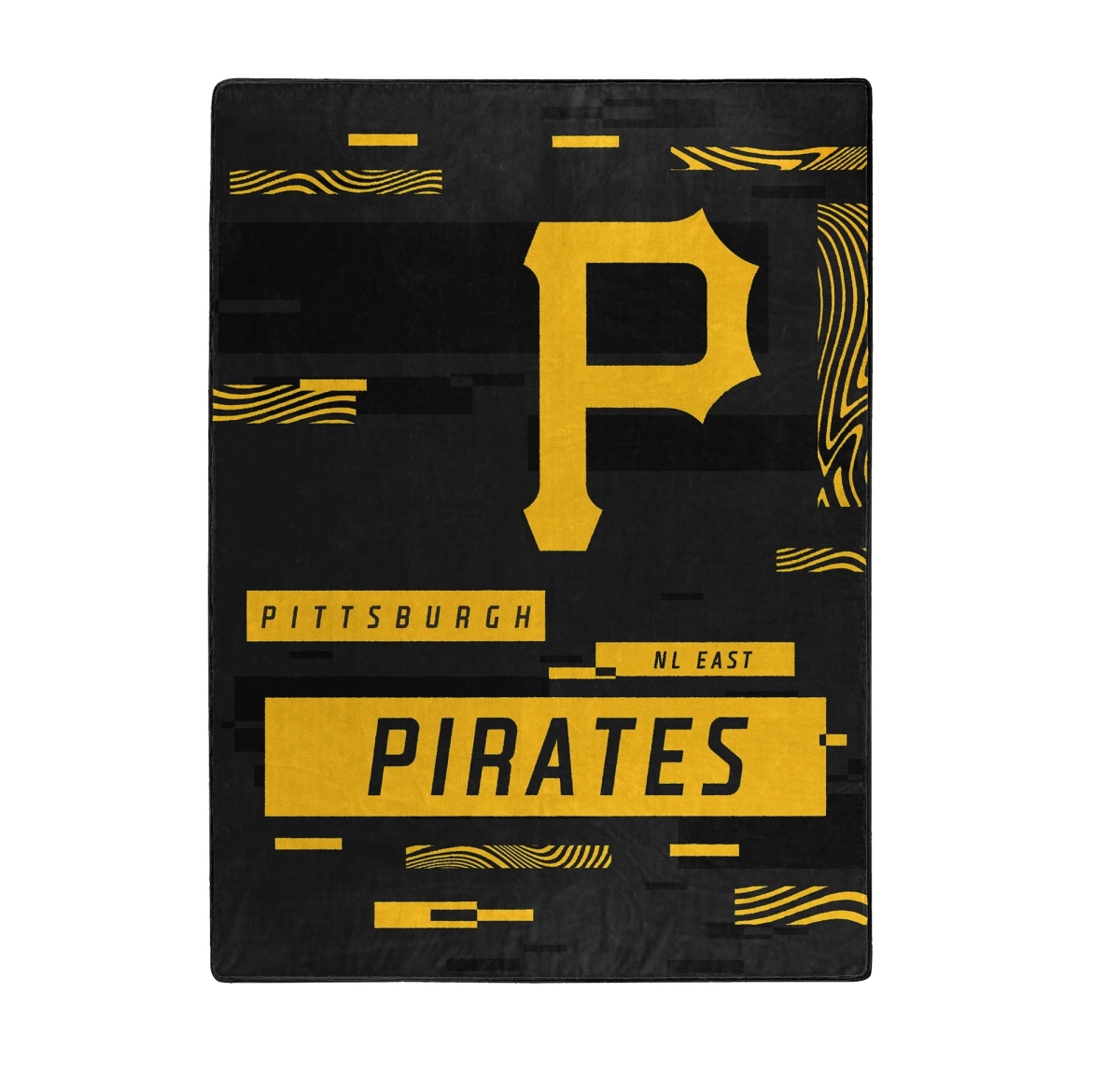 9060433286 60 x 80 in. Pittsburgh Pirates Blanket - Raschel Digitize Design