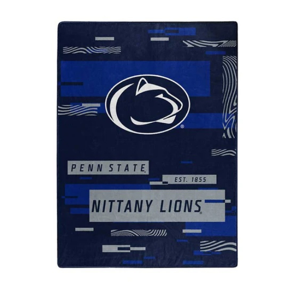 9060433241 60 x 80 in. Penn State Nittany Lions Blanket - Raschel Digitize Design