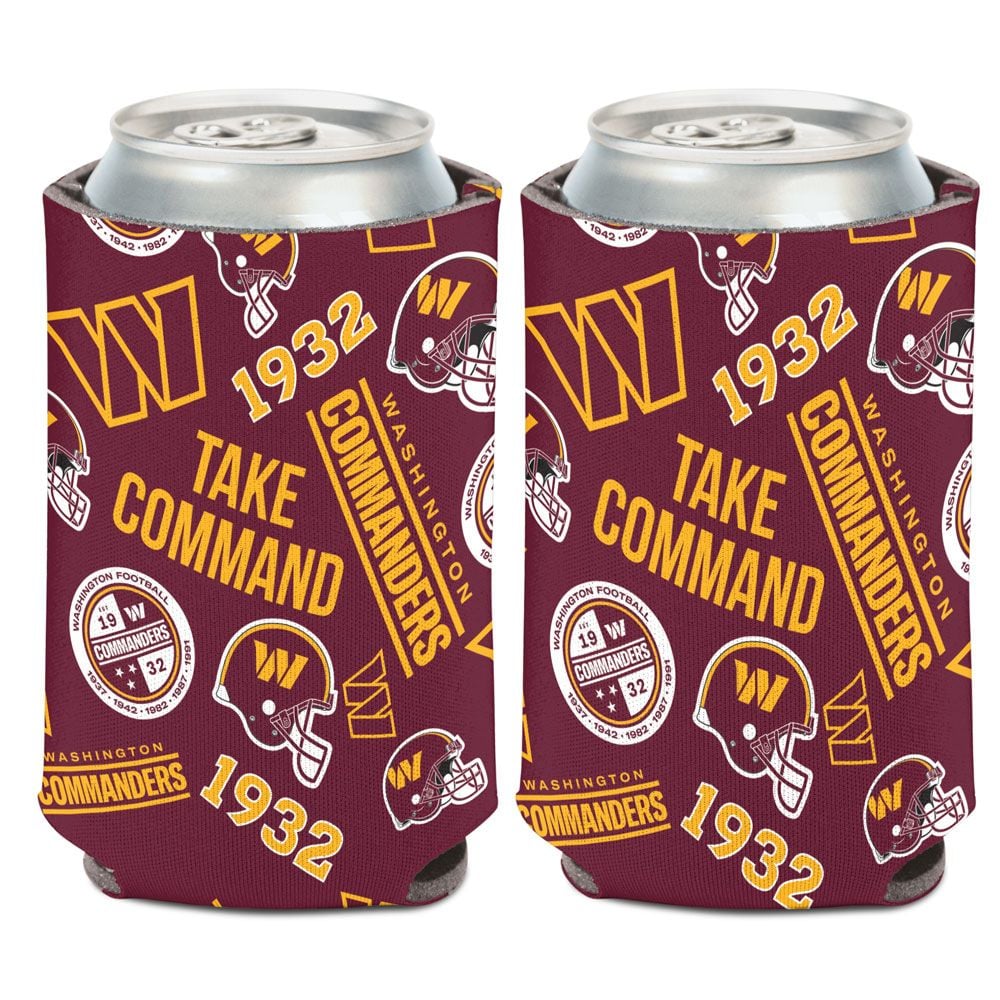 9416629455 Washington Commanders can Cooler Scatterprint Design