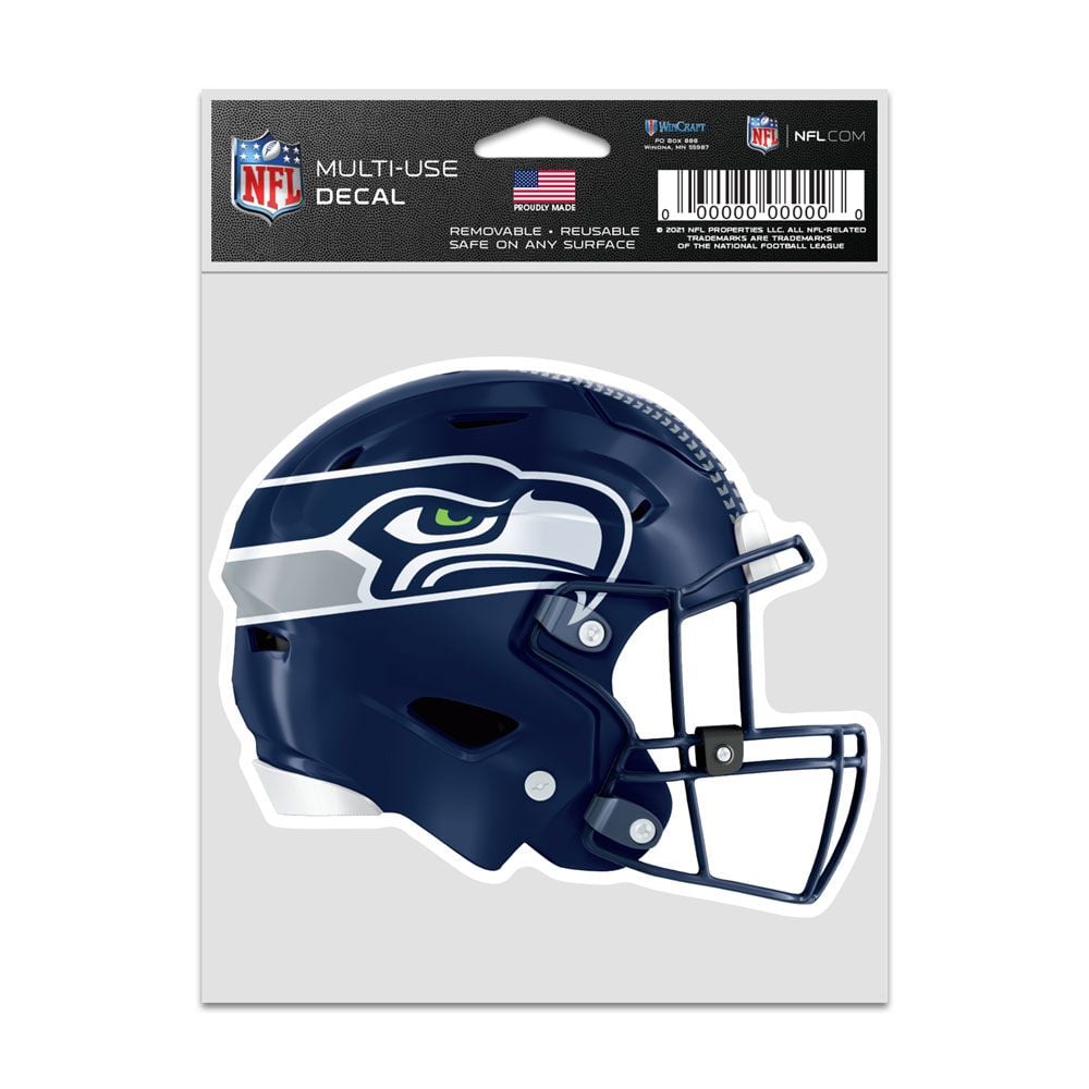 9416638027 3.75 x 5 in. Seattle Seahawks Decal - Helmet Fan