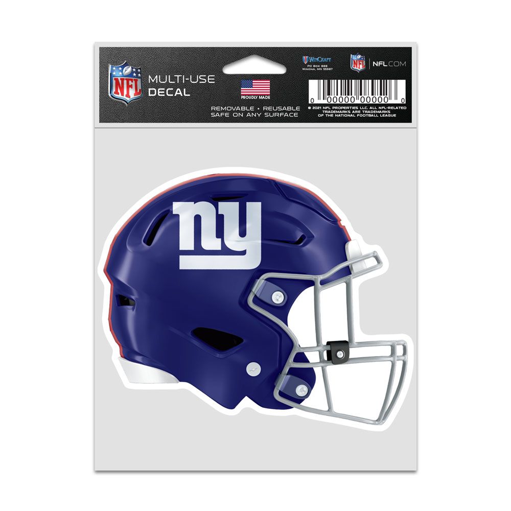 9416638032 3.75 x 5 in. New York Giants Decal Helmet - Fan