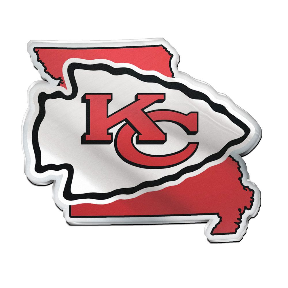 1493498998 Kansas City Chiefs Auto Emblem Acrylic State Shape