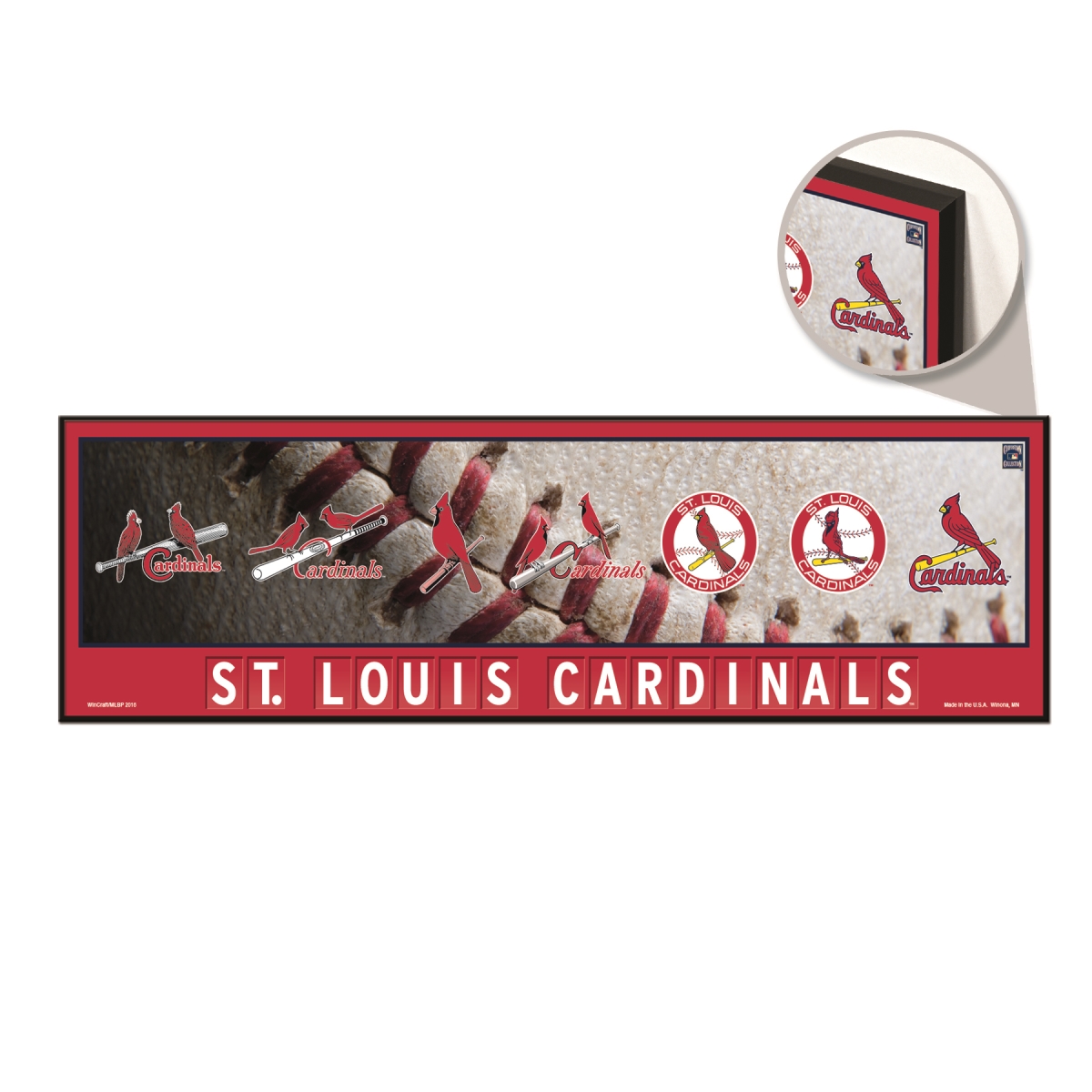 3208568037 9 x 30 in. St. Louis Cardinals Sign - Wood Evolution