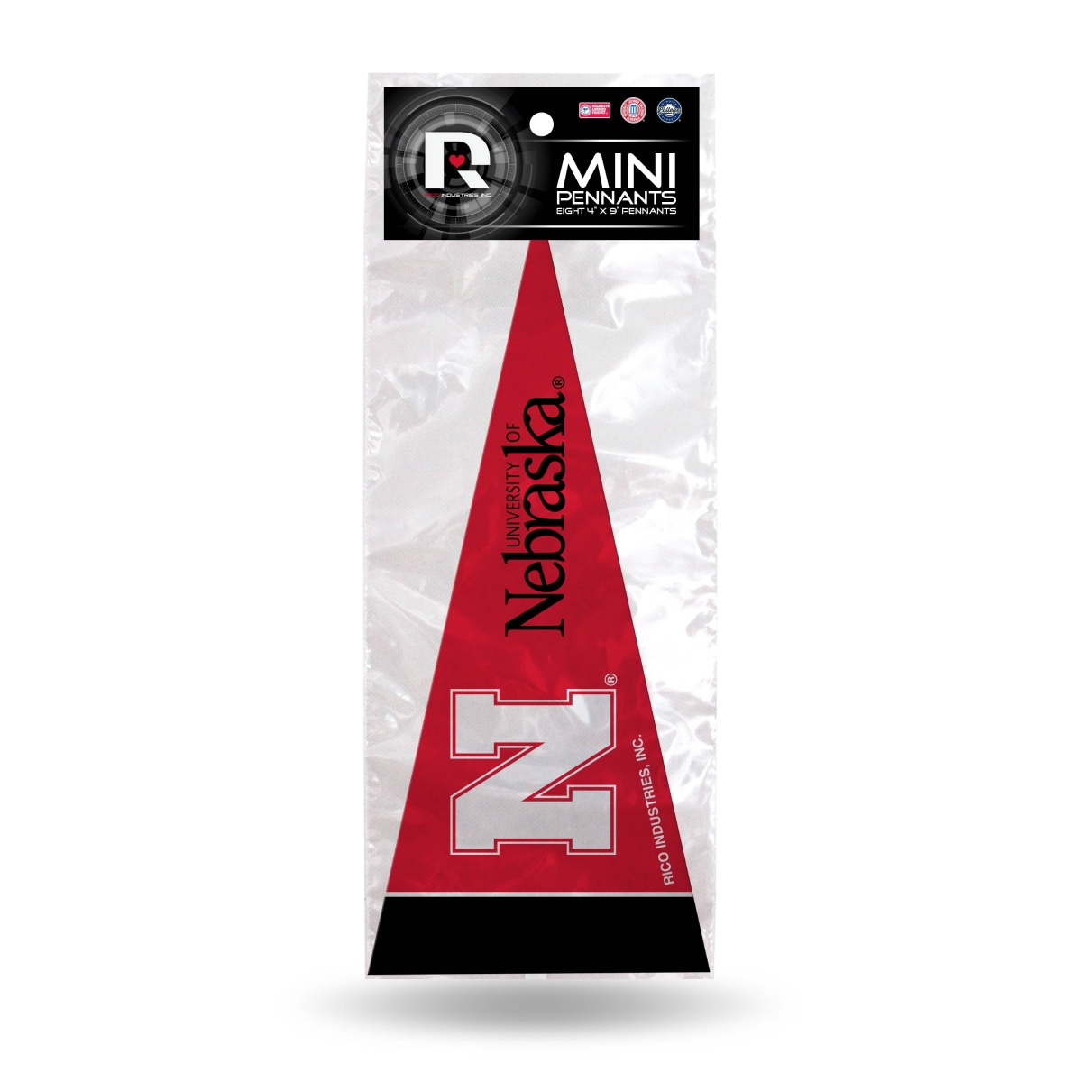 1140743634 Nebraska Cornhuskers Mini Pennant Set - 8 Piece