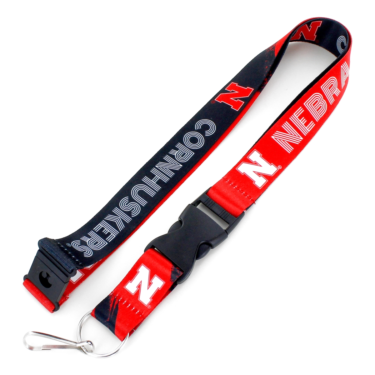 Aminco 6326408713 Nebraska Cornhuskers Lanyard - Crossfade Design