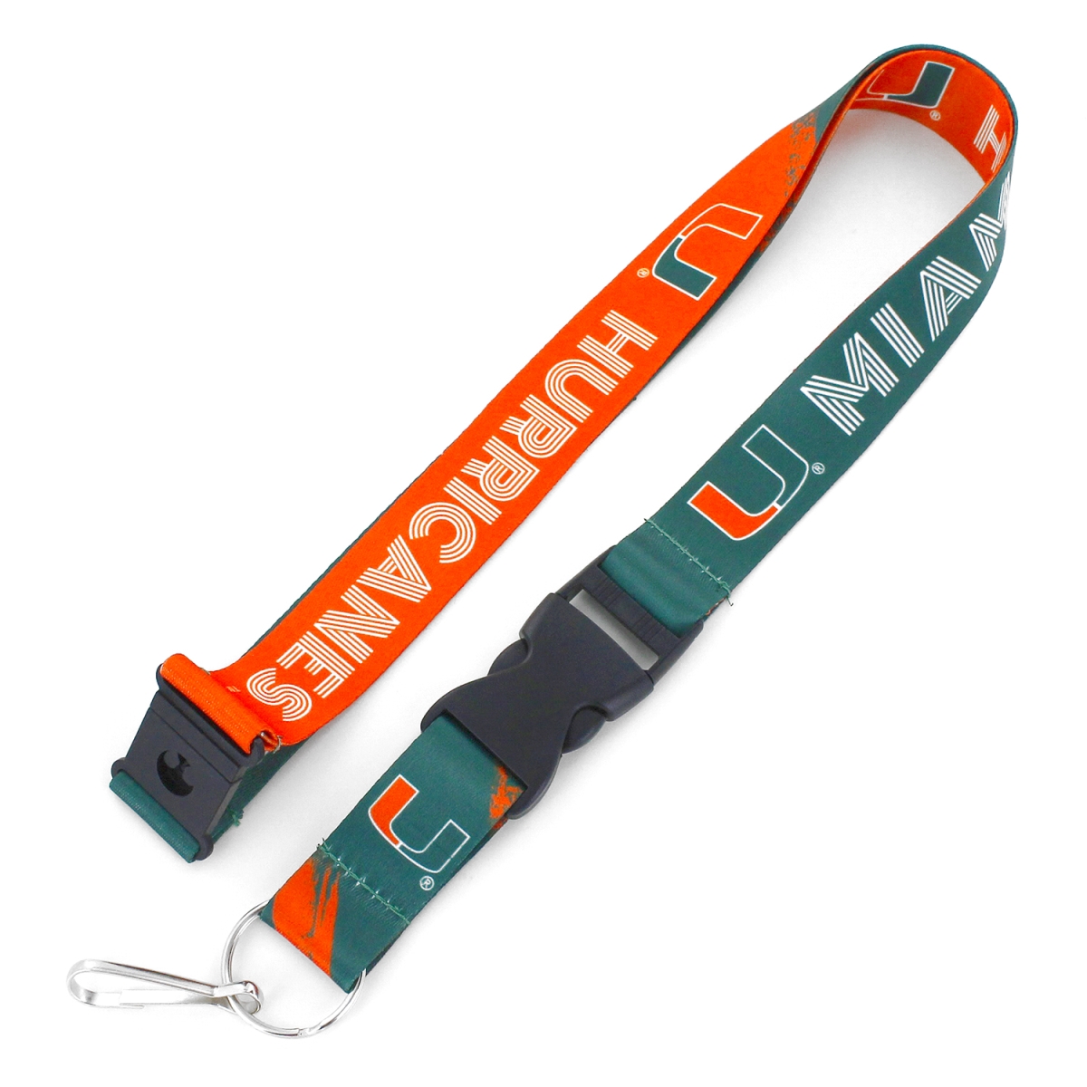 Aminco 6326408736 Miami Hurricanes Lanyard - Crossfade Design