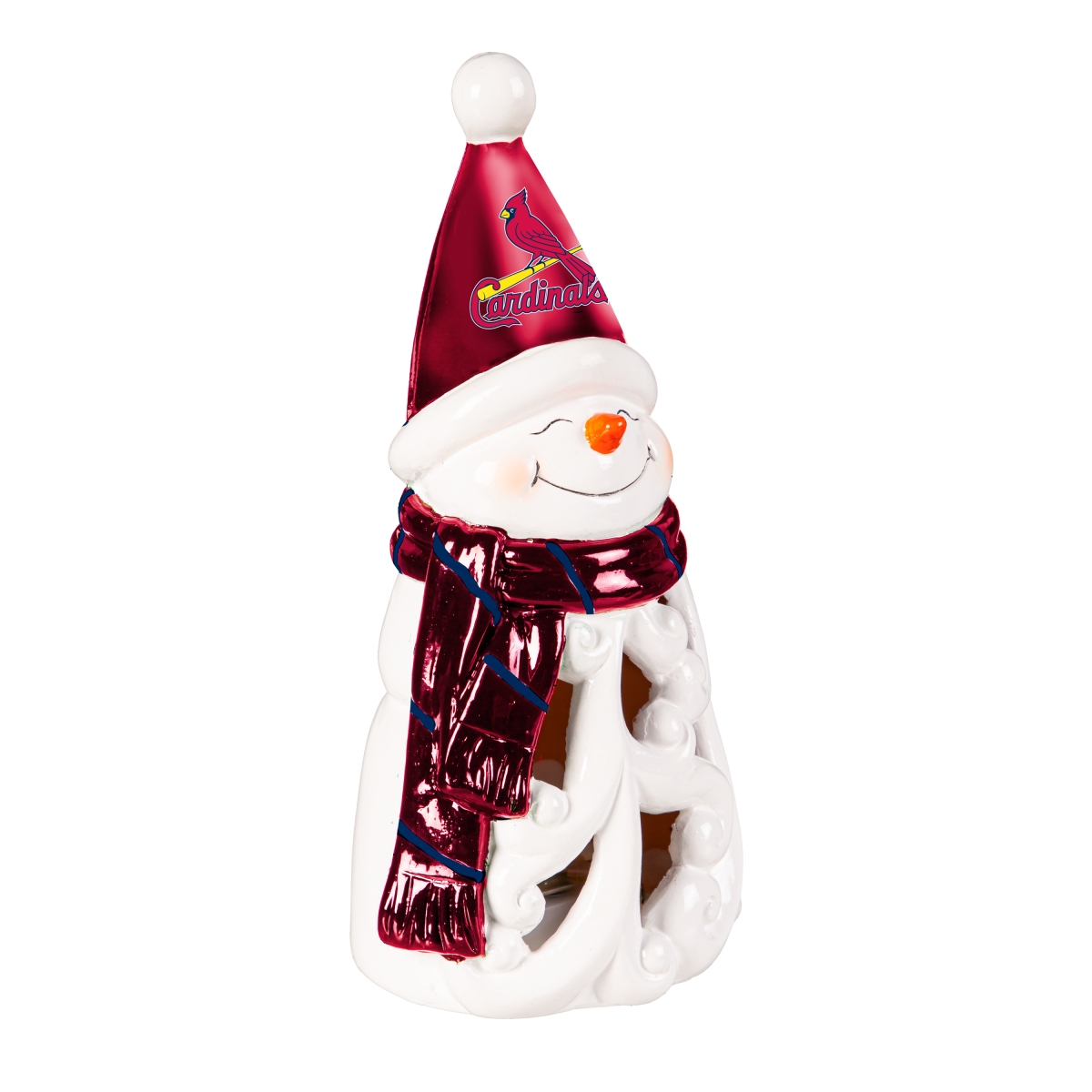 194645858 8 in. St. Louis Cardinals Statue - LED Snowman