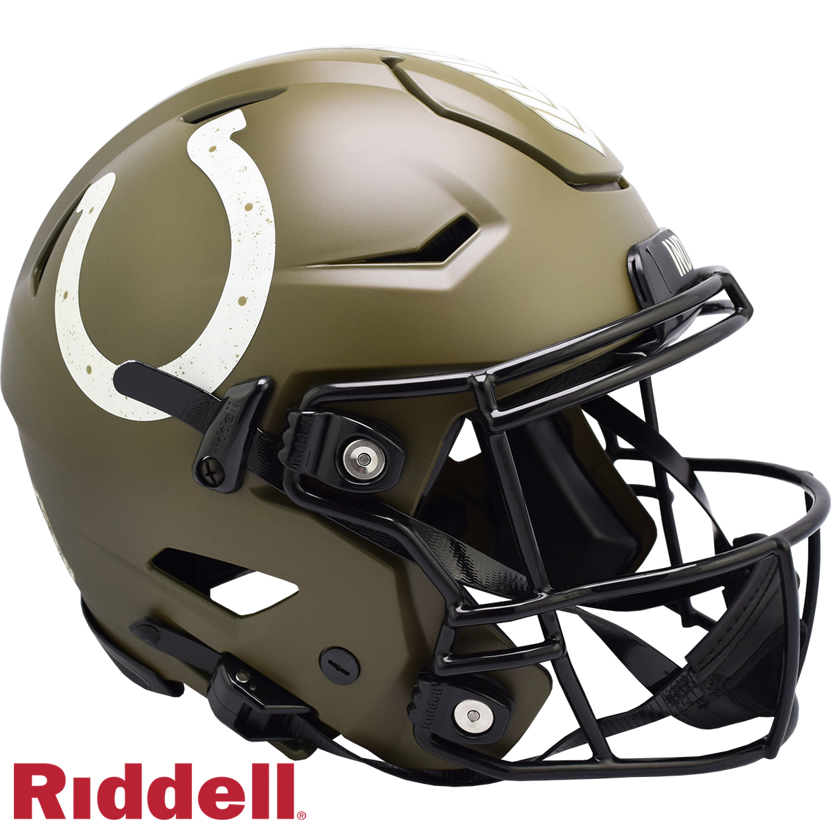 9585563171 Indianapolis Colts Helmet -  Authentic Full Size Speed Flex Style Salute To Service 2022