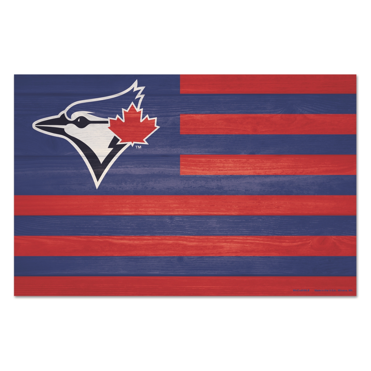 9416628288 11 x 17 in. Toronto Blue Jays Sign - Wood Flag