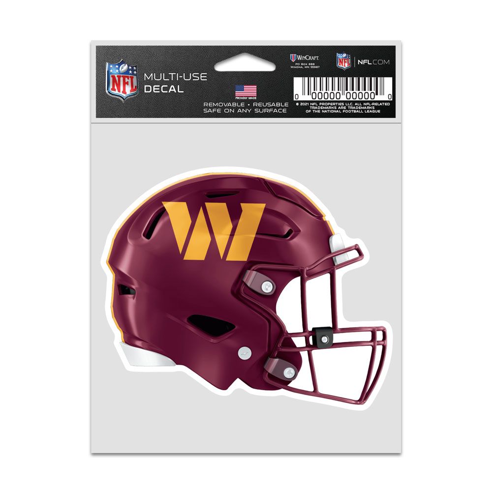 9416638169 3.75 x 5 in. Washington Commanders Decal - Helmet Fan