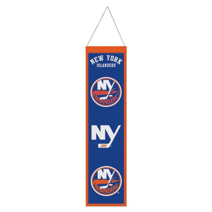 9416648498 8 x 32 in.   York Islanders Banner - Wool Heritage Evolution Design