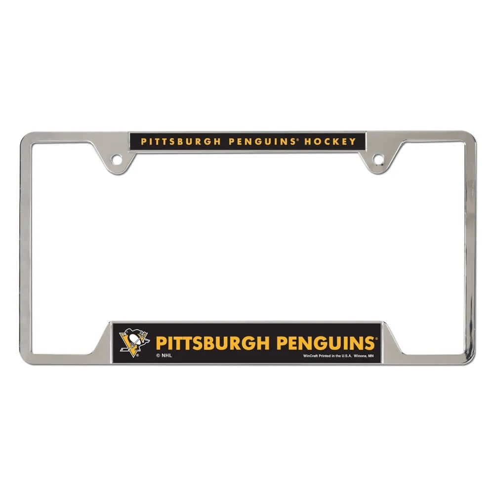 3208519117 Pittsburgh Penguins License Plate Frame - Metal