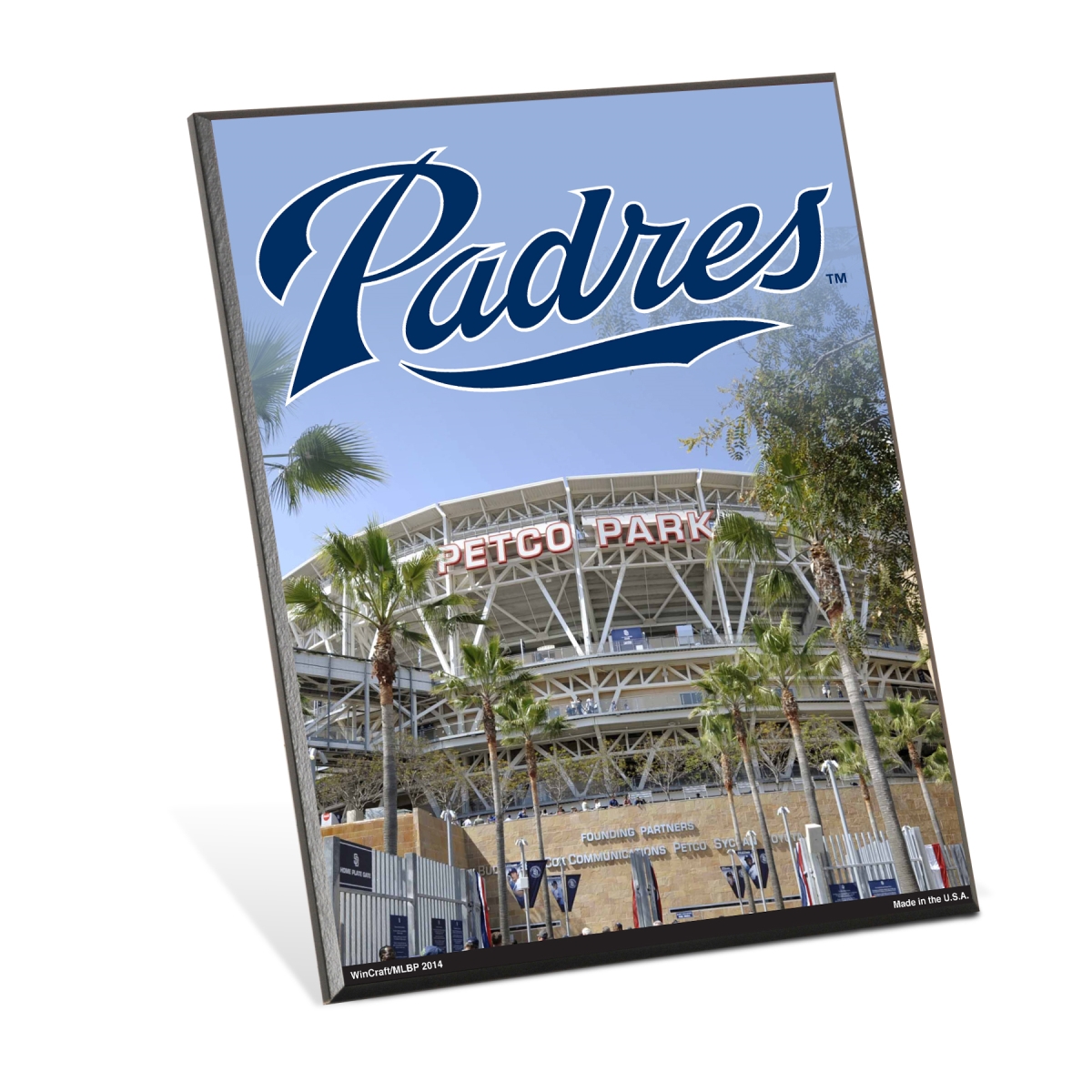 3208518444 8 x 10 in. San Diego Padres Sign - Wood