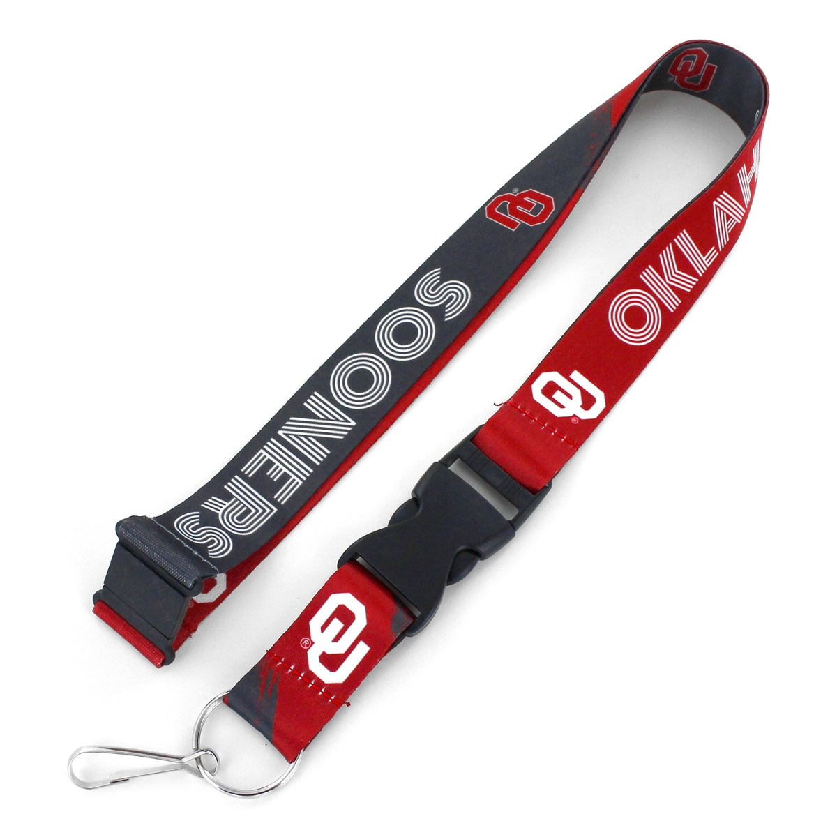 Aminco 6326408294 Oklahoma Sooners Lanyard - Crossfade Design