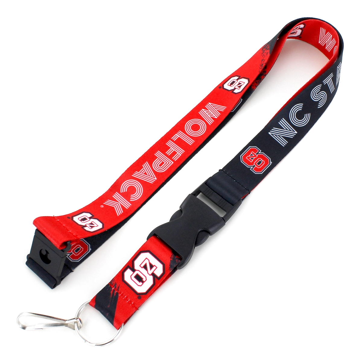 Aminco 6326408959 North Carolina State Wolfpack Lanyard - Crossfade Design