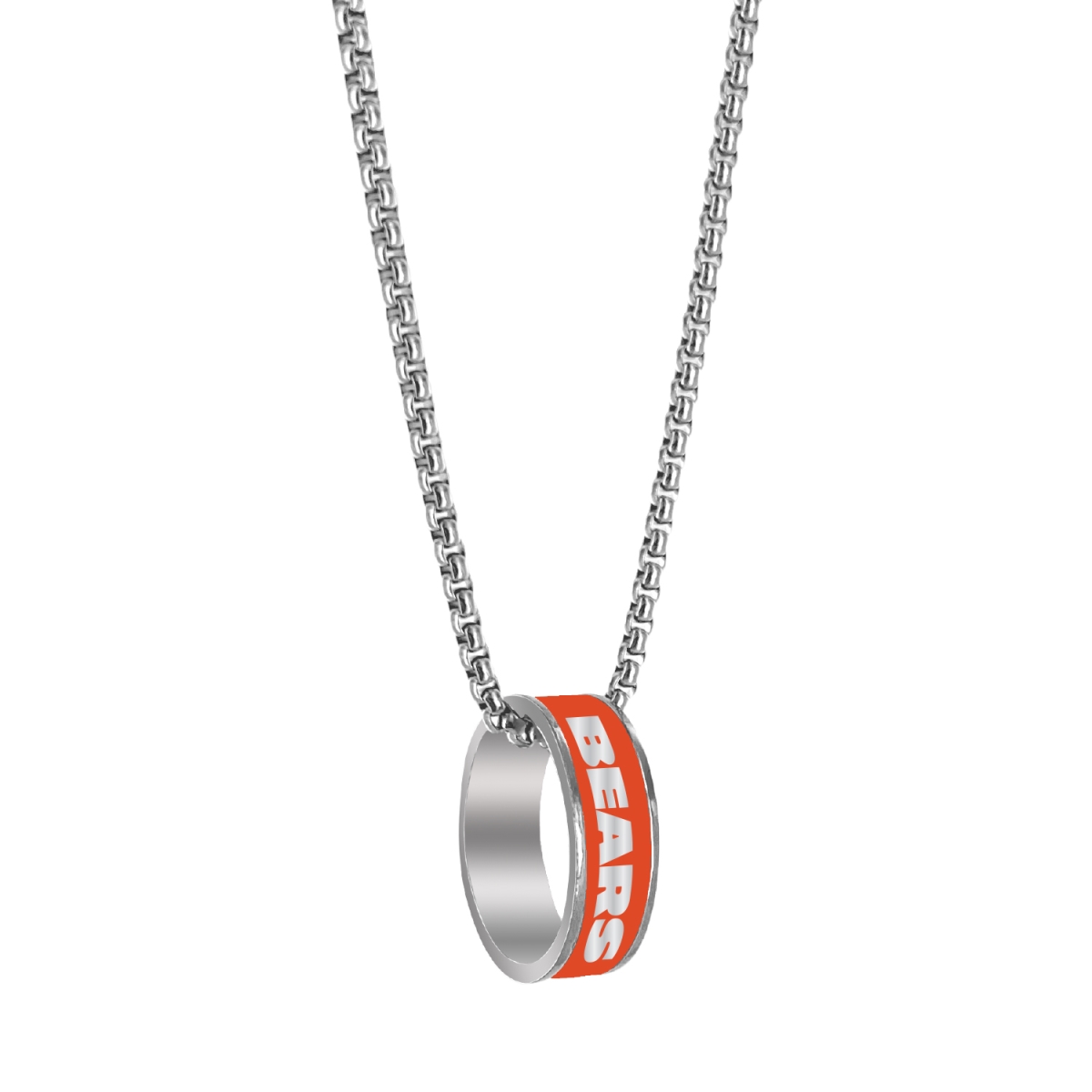 Aminco 6326437056 Chicago Bears Necklace - Fashion Ring Pendant Silver