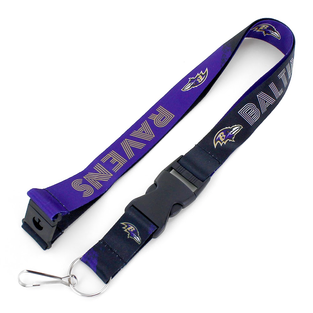 Aminco 6326408240 Baltimore Ravens Lanyard - Crossfade Design