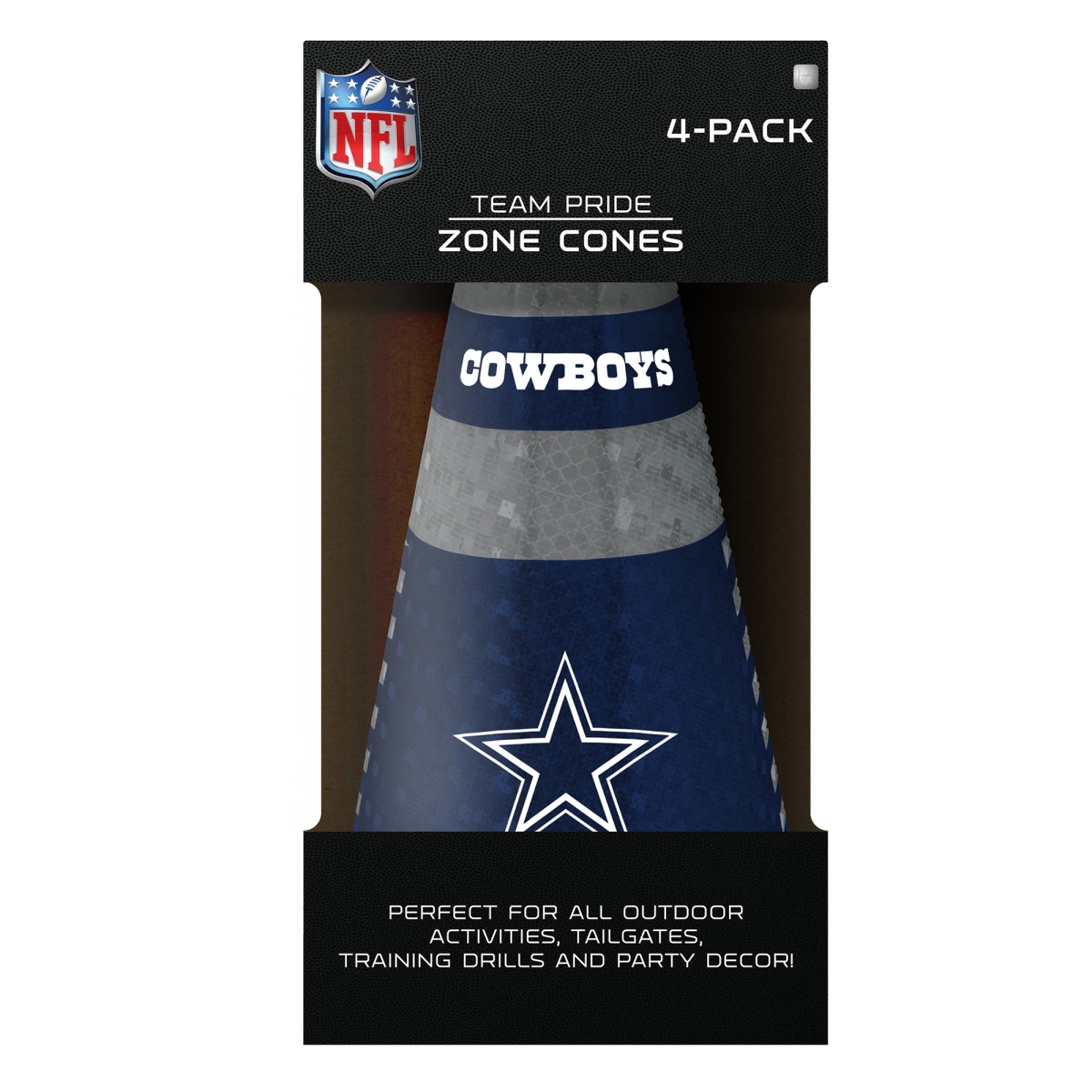 4033141891 Dallas Cowboys Zone Cones - Pack of 4