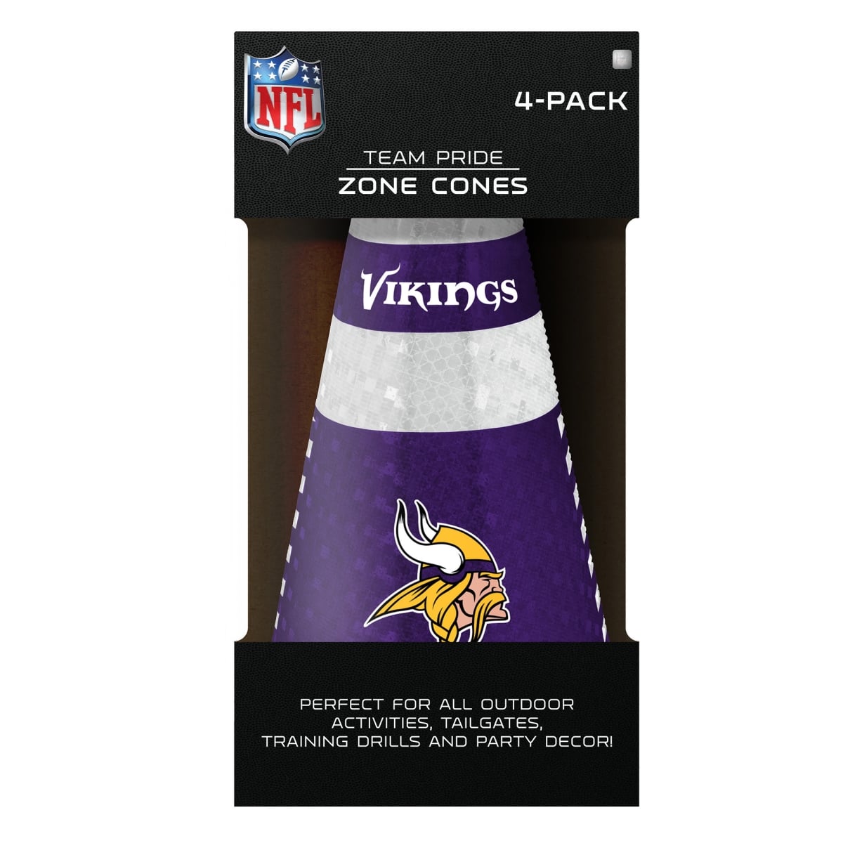 4033141902 Minnesota Vikings Zone Cones - Pack of 4