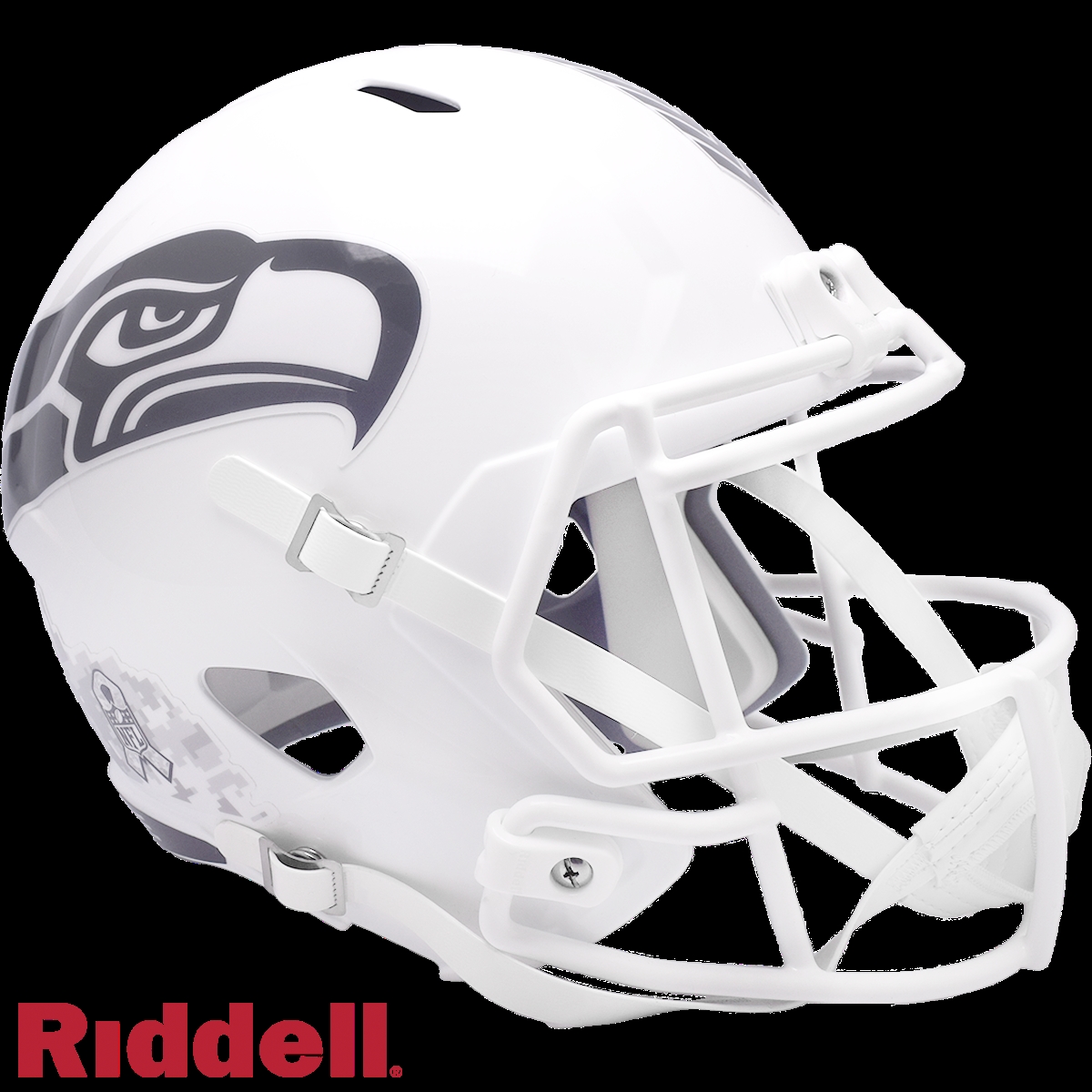 9585500282 Seattle Seahawks Helmet -  Replica Speed Style Salute to Service 2024 - Full Size