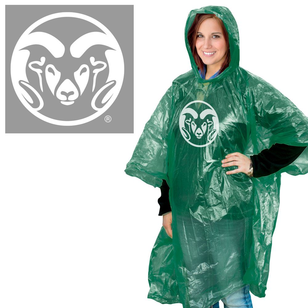 9960618717 Colorado State Rams Rain - Poncho