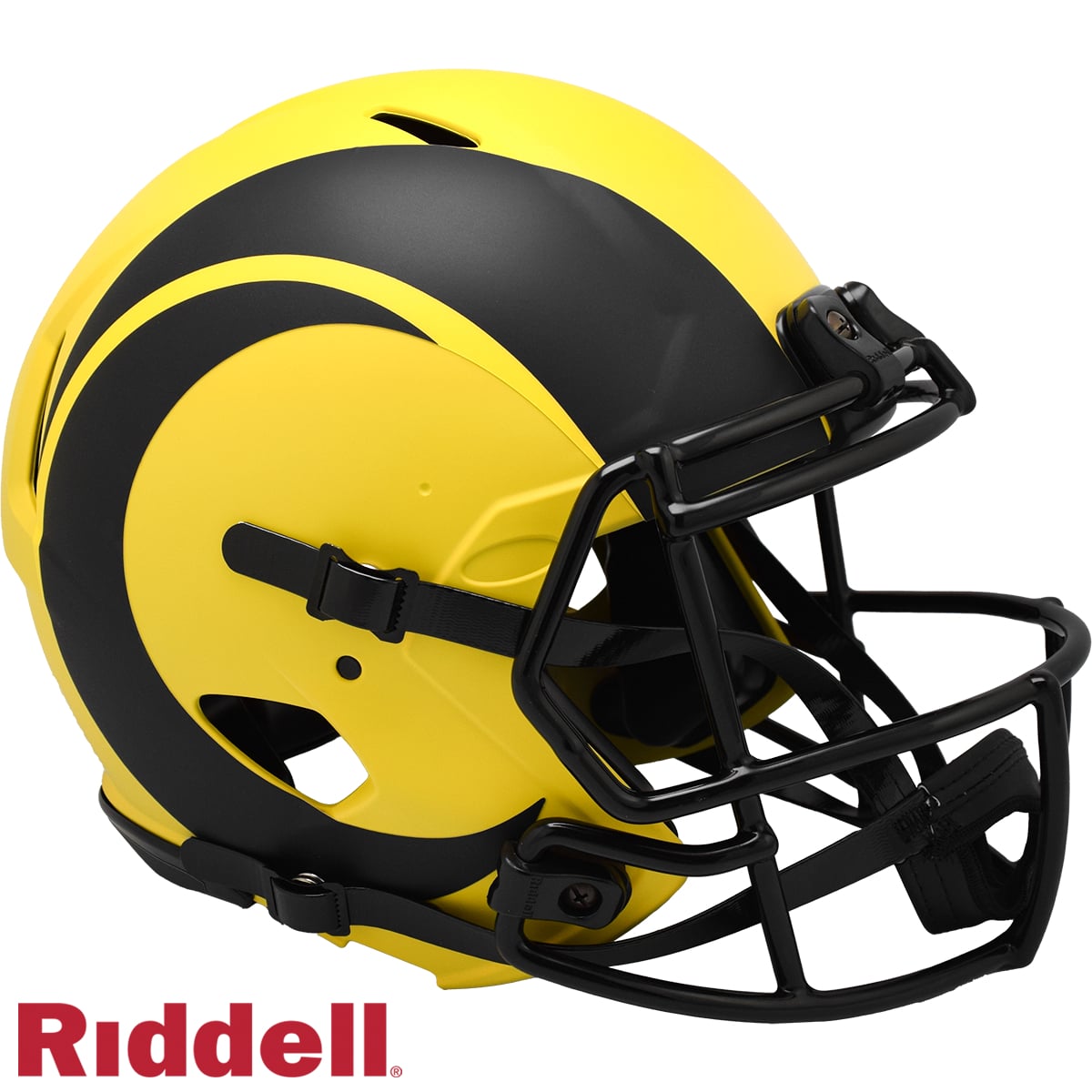 9585500608 Los Angeles Rams Helmet -  Authentic Full Size Speed Style Rave Alternate