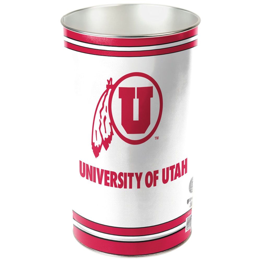 1094398068 15 in. Utah Utes Wastebasket