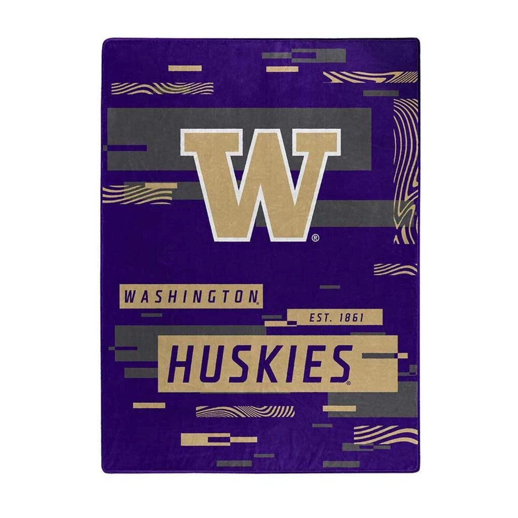 9060433263 60 x 80 in. Washington Huskies Blanket - Raschel Digitize Design