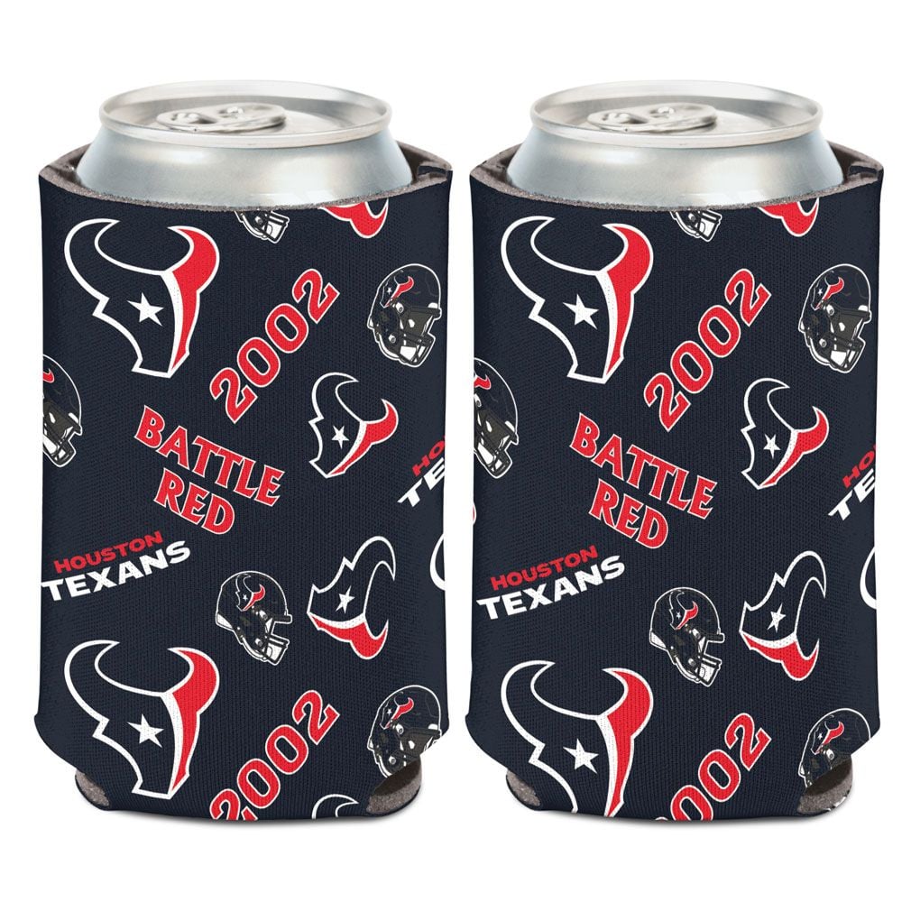 9416624251 Houston Texans Can Cooler - Scatter Print Design