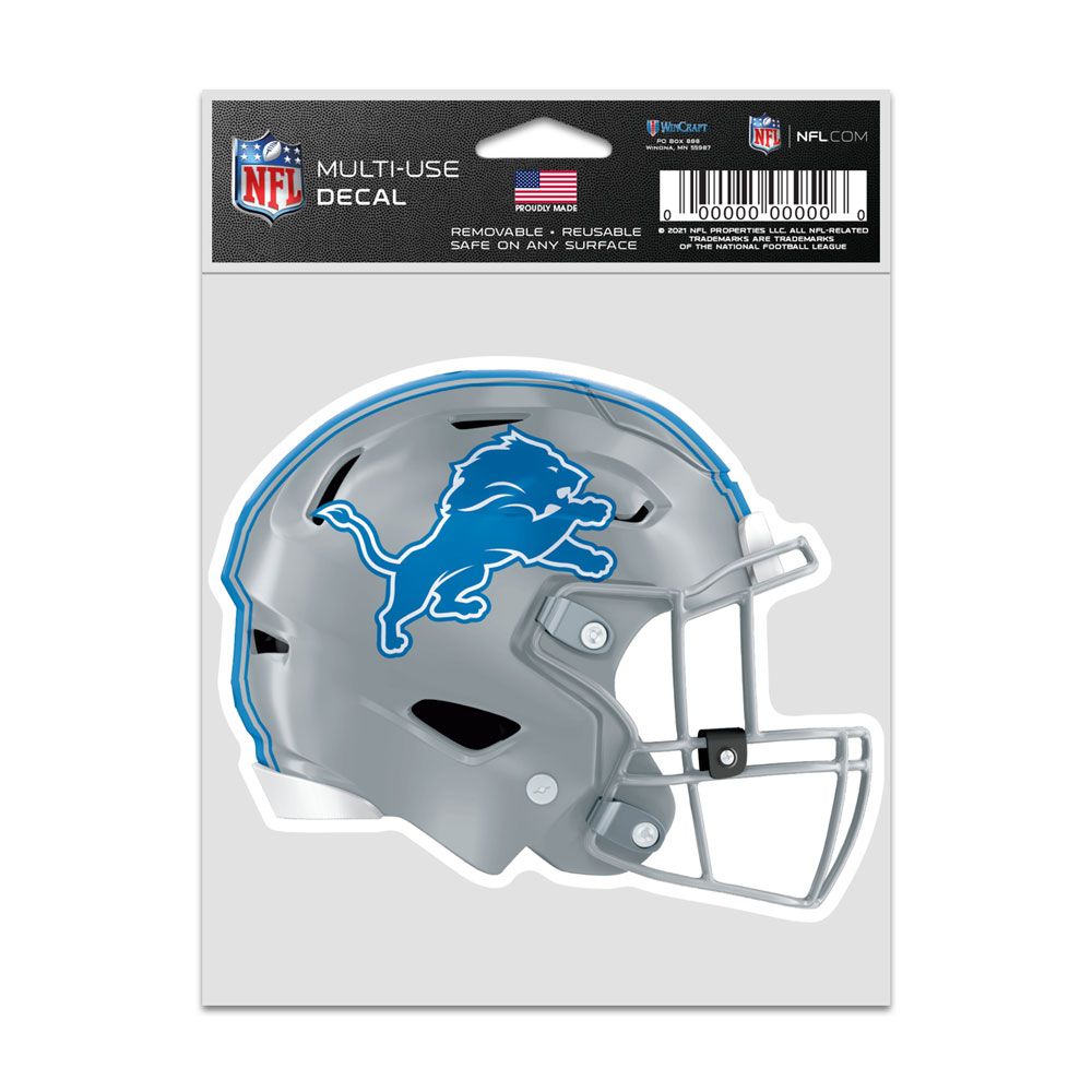 9416638066 3.75 x 5 in. Detroit Lions Decal - Helmet Fan