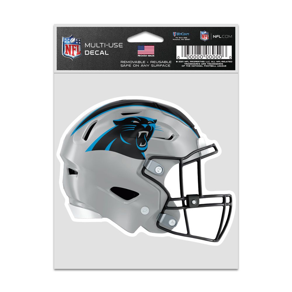 9416638078 3.75 x 5 in. Carolina Panthers Decal - Helmet Fan