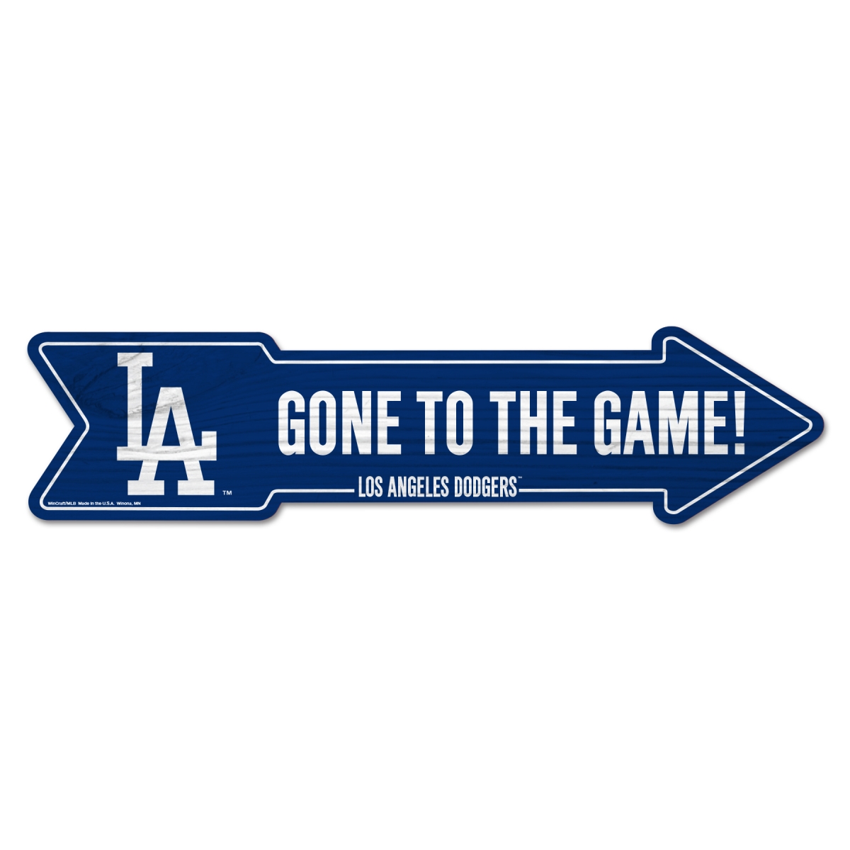 9416607709 6 x 24 in. Los Angeles Dodgers Sign - Wood Arrow