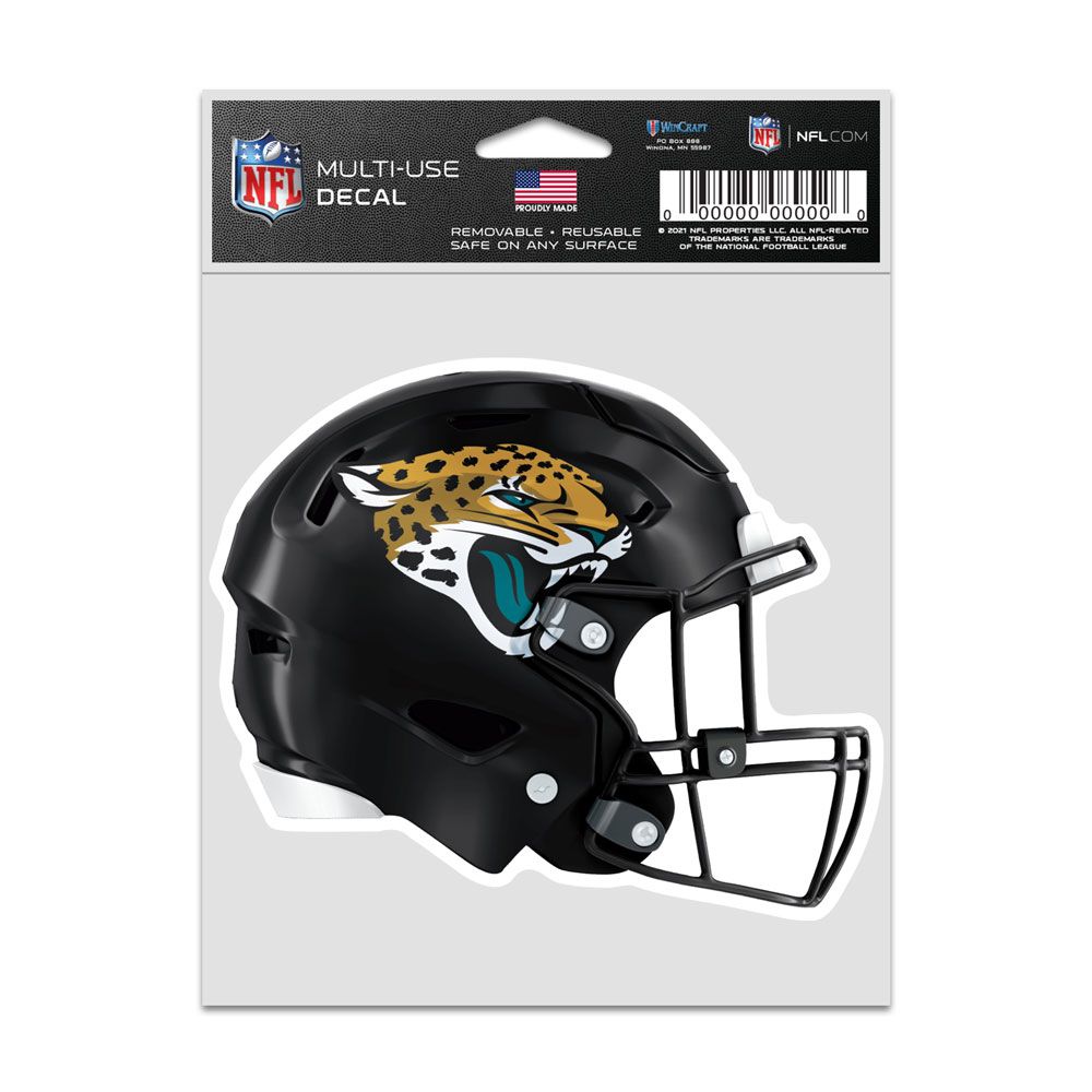 9416638043 3.75 x 5 in. Jacksonville Jaguars Decal - Helmet Fan