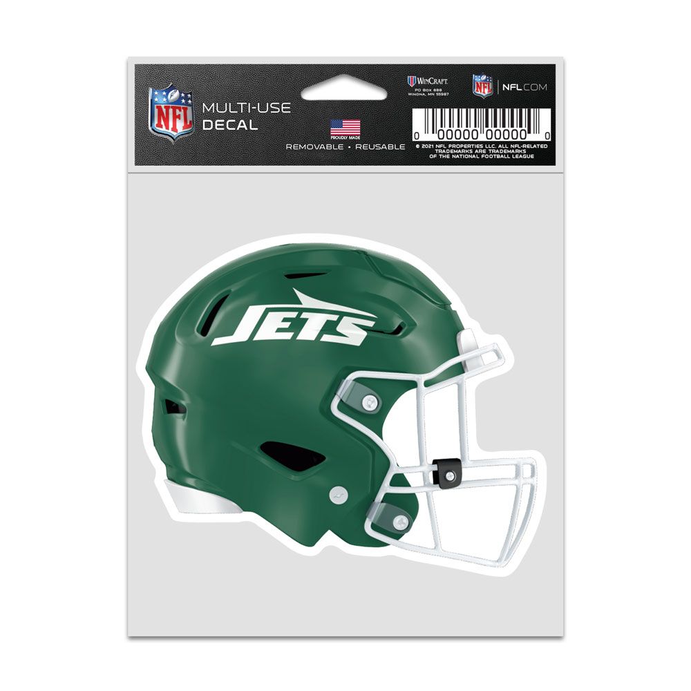 9416638054 3.75 x 5 in. New York Jets Decal - Helmet Fan