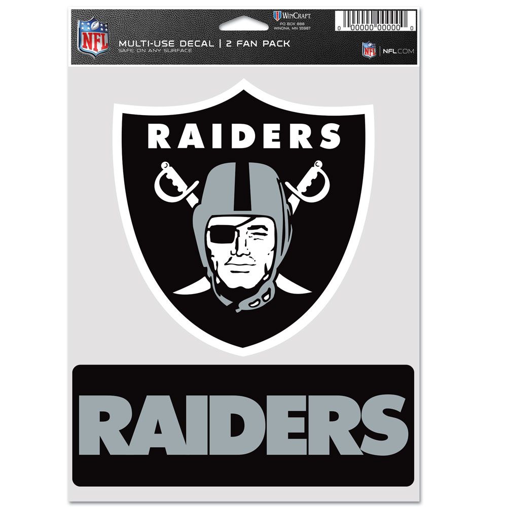 9416638094 Las Vegas Raiders Decal - Multi Use Fan - Pack of 2