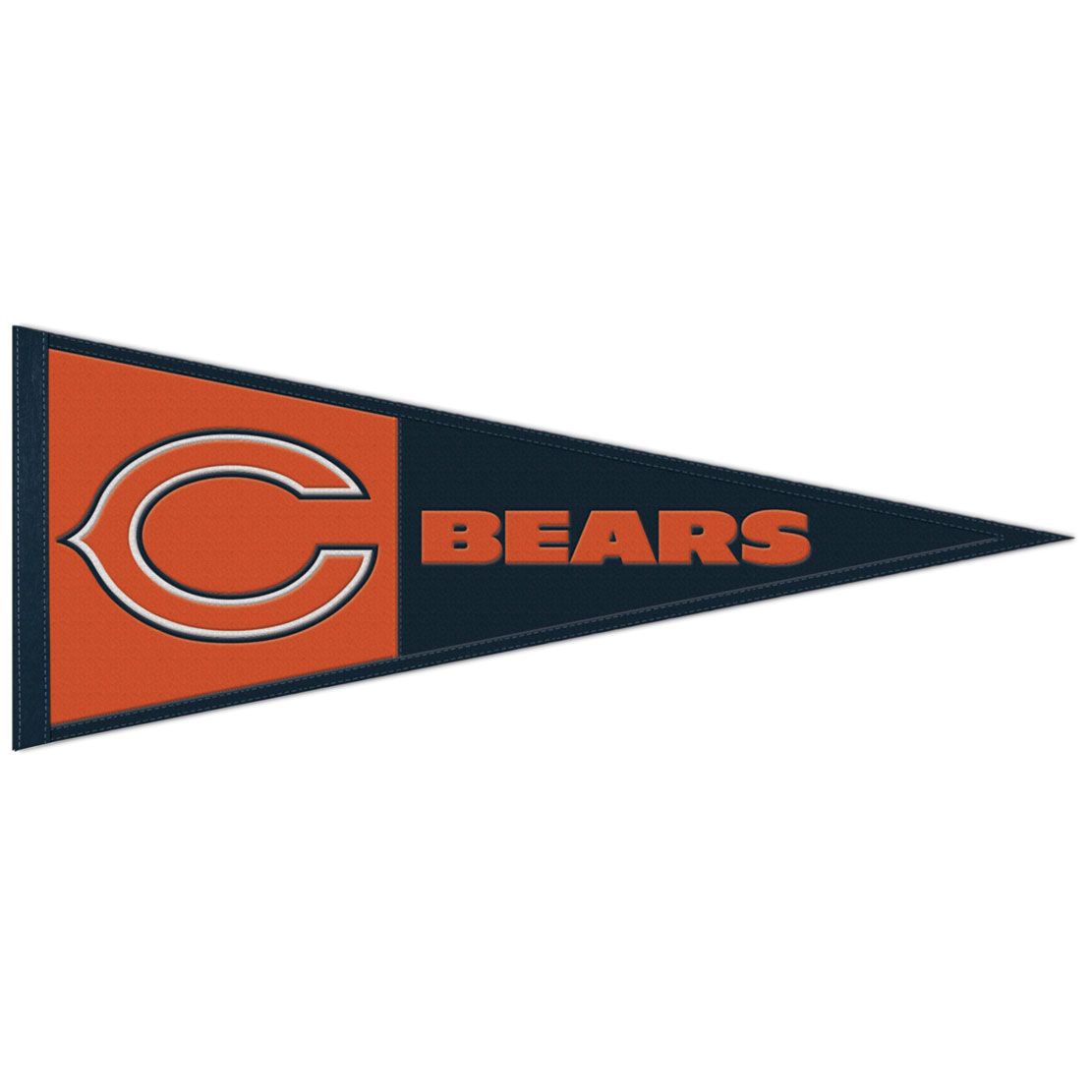 9416647115 13 x 32 in. Chicago Bears Pennant - Wool