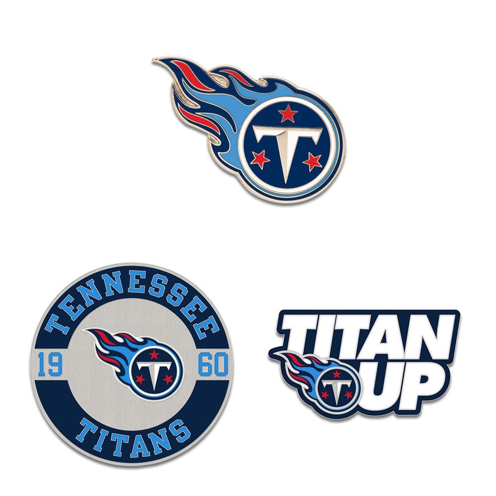 9416676674 Tennessee Titans Enamel Pin Set - 3 Piece
